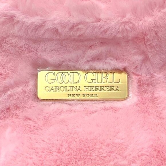 Good Girl Pink Fluffy Tote Bag by Carolina Herrera - Picture 2 of 4